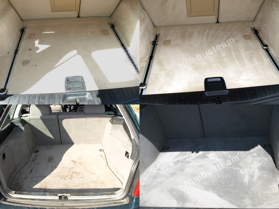 interior steam cleaning - seats and trunk