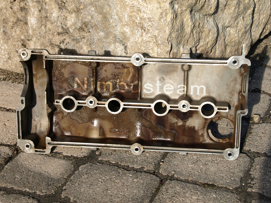 motor part steam cleaning